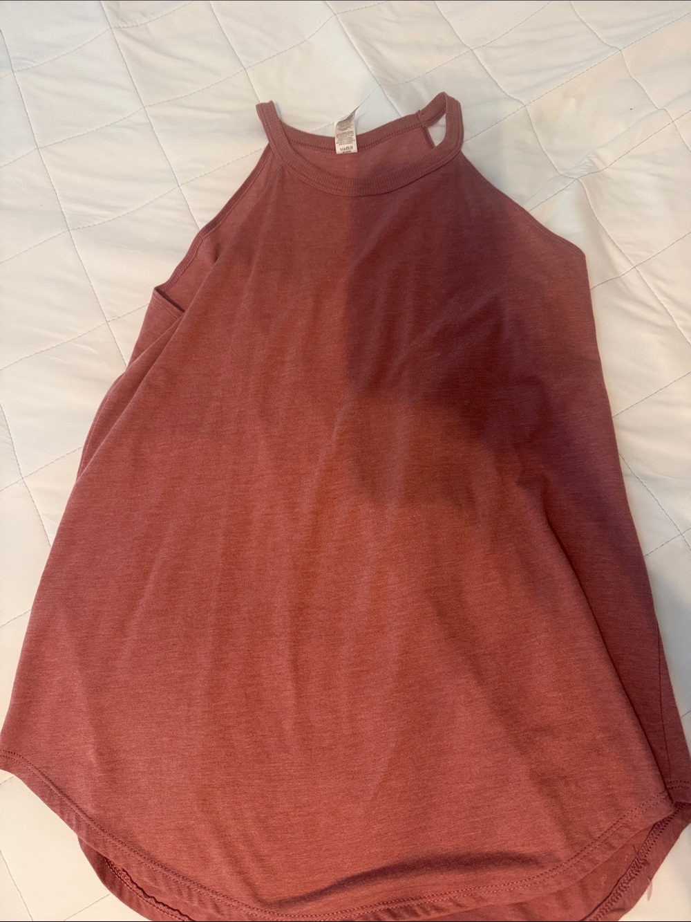District Sleeveless High-Neck Tank Top - Dusty Rose